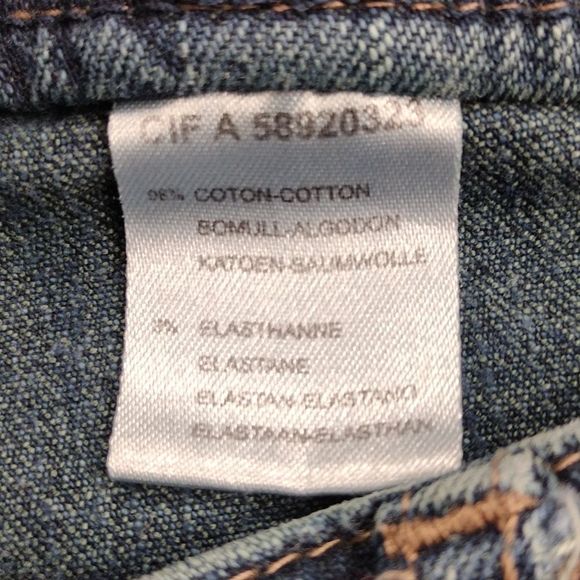 Vintage On n est pas des Anges Wide Pocket Flare Bottom High Rise Jeans - Picture 11 of 14